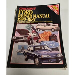 Chilton Ford Repair Manual 1980-1987 Cars Light Trucks 7773 ISBN 0801977738
